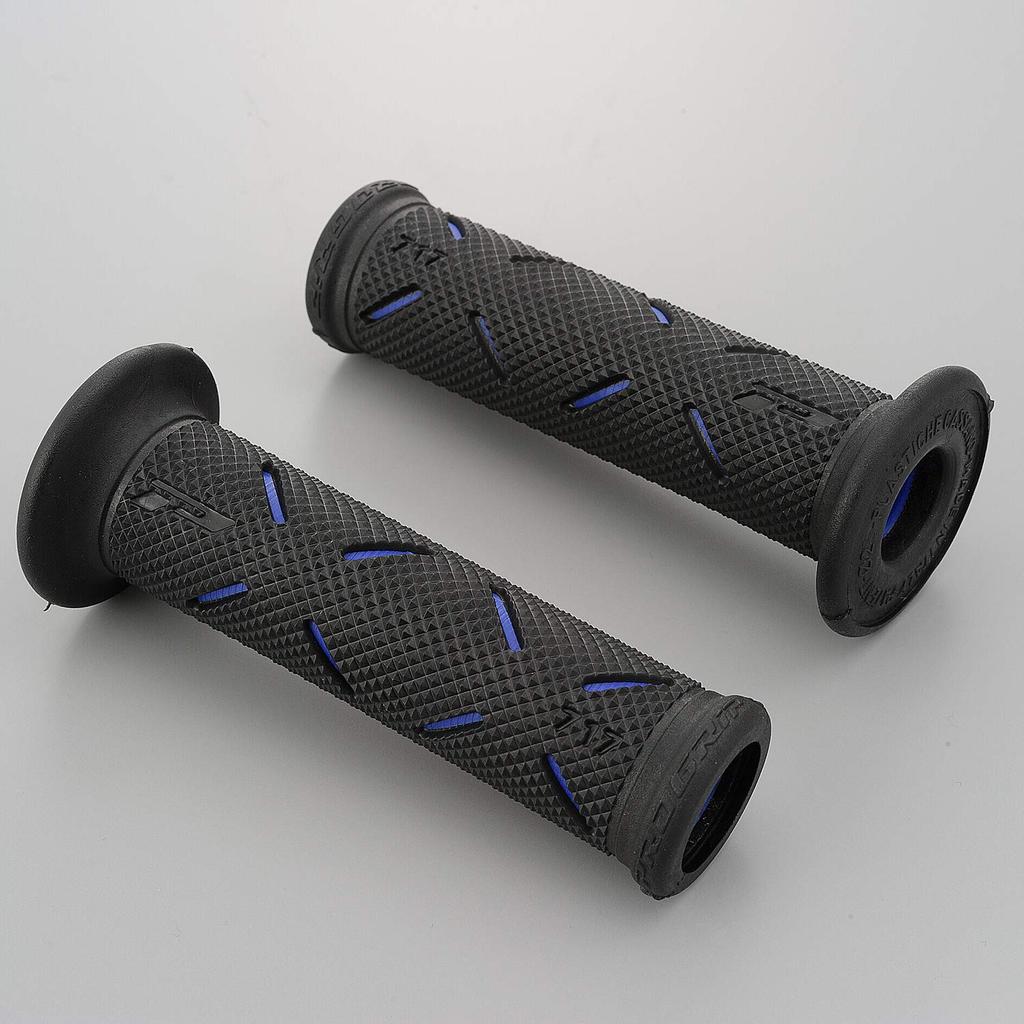 Daytona PROGRIP Motorcycle for Handlebar 717 98038 Grips, 122mm, 22.2mm Diameter, Anti-Vibration Gel, Type, Blue,