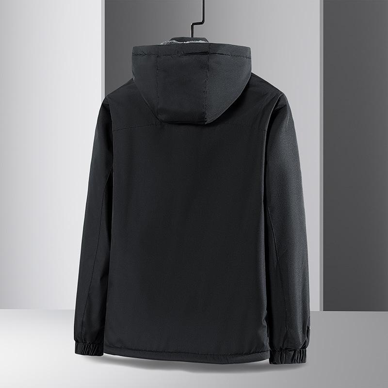 Giacca invernale foderata in pile Giacca da alpinismo da uomo con fodera in pile, giacca da alpinismo antivento e impermeabile