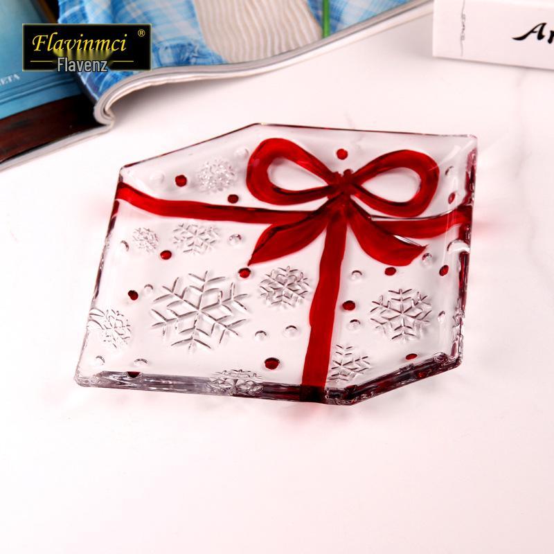 Customized Red Glass Bowl for Fruits and Treats: Perfect for Cake, Candy, and Centerpieces in Your Living Room.