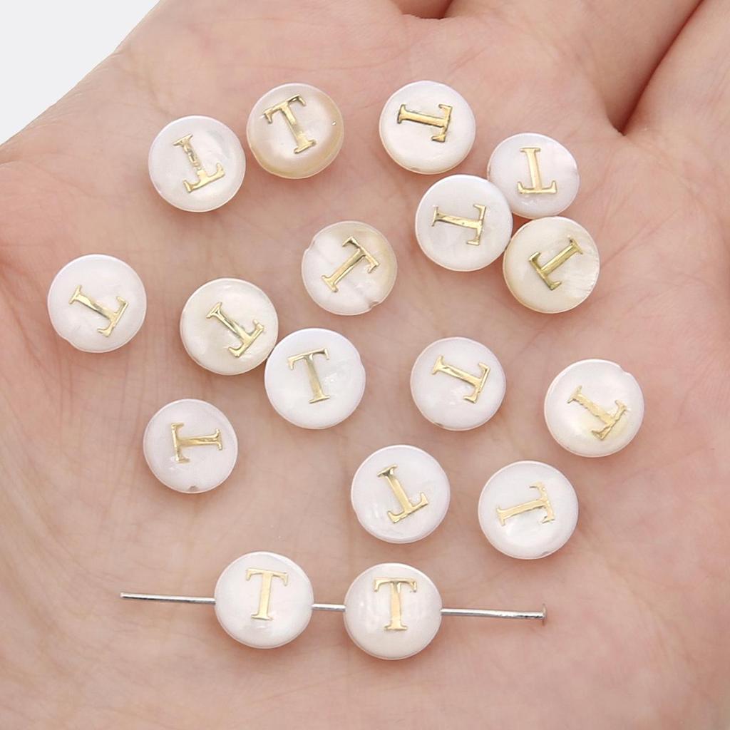 Gold Foil Seashell Beads: DIY Jewelry Making Materials for Bracelets, Necklaces, and Pendants