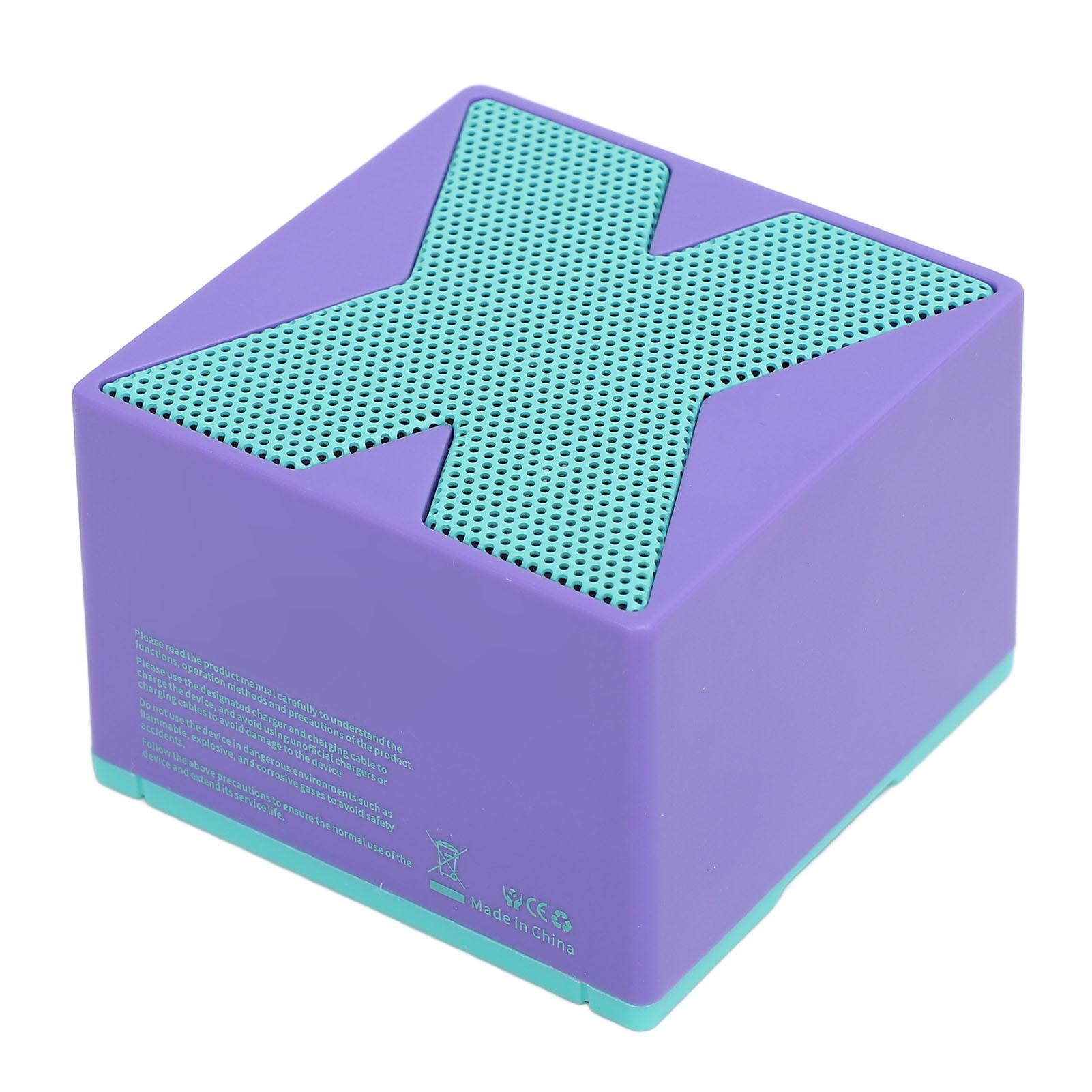 

Мини Bluetooth-динамик, настольный Hi-Fi стереодинамик, беспроводной портативный динамик для мужчин, женщин, мальчиков фиолетовый