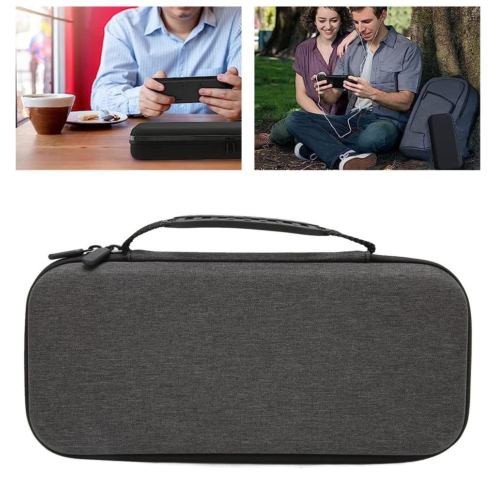 Handheld Console Carry Case Hard Built in Storage Card Slot Stand Protective Travel Bag with Handle for