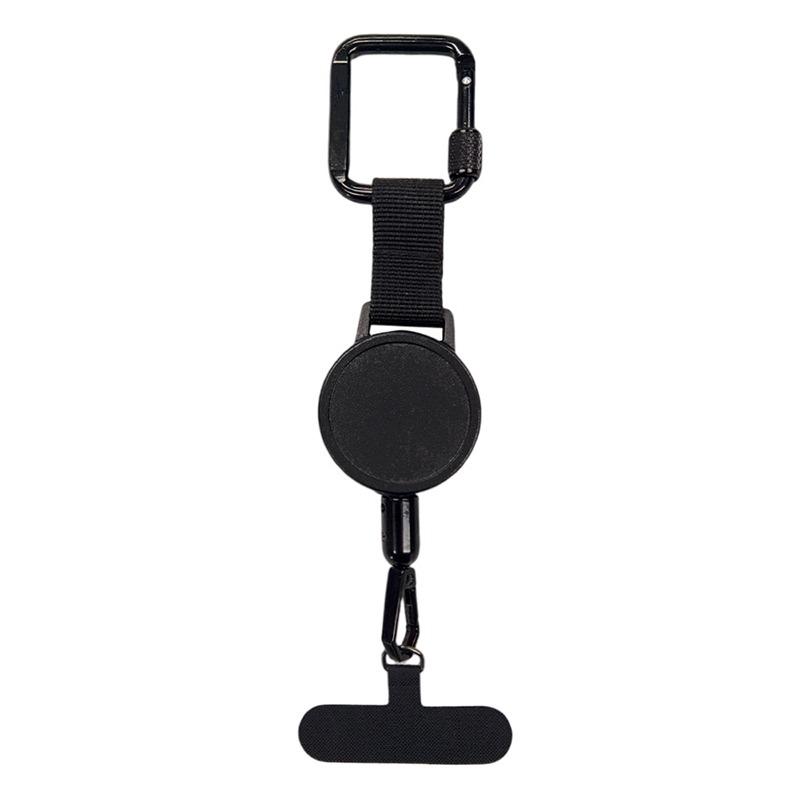 Retractable Anti-Theft Phone Holder Smartphone Safety Lanyard Stra with Carabiner Anti-Drop Harness for Hiking Cycling Climbing