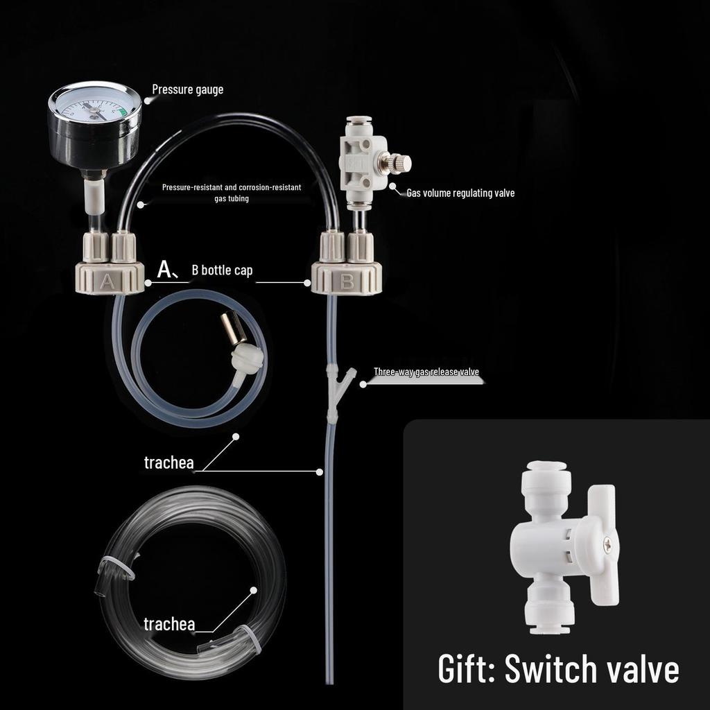 Creative CO2 Generator Kit for Aquariums - DIY Carbon Dioxide System with Solenoid for Aquatic Plants