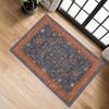 Retro Entrance Rug Ethnic Style Doormat Farmhouse Non-Slip Floor Mat Absorbent Living Room Rug for Entryway Kitchen Bathroom