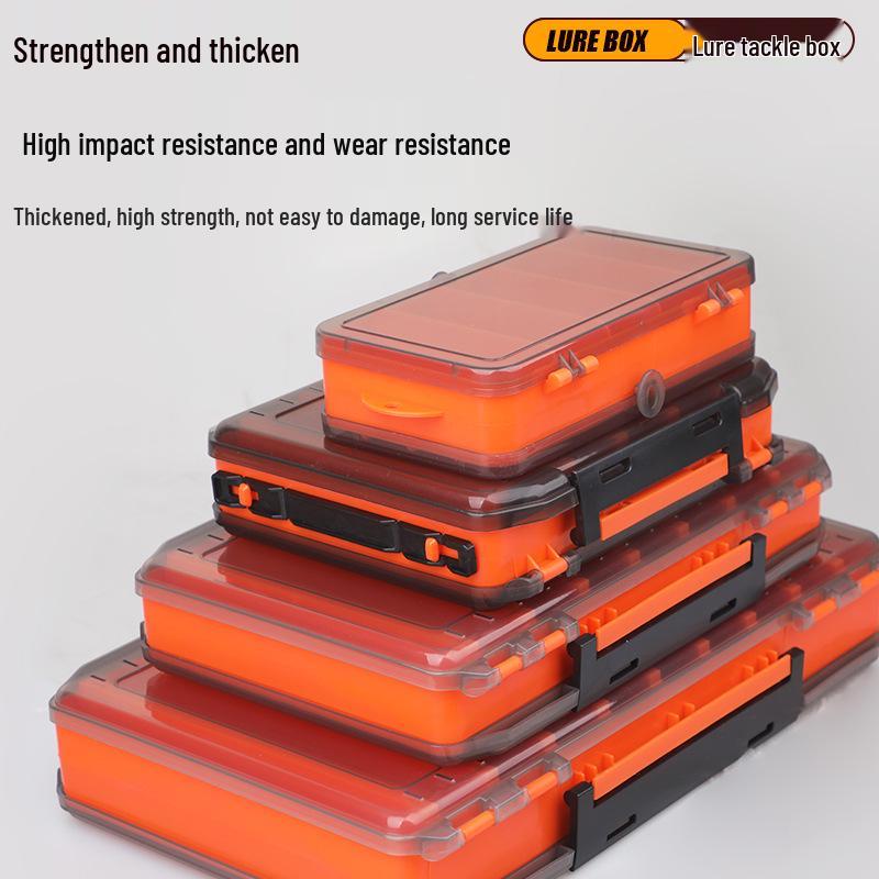 Zweischichtige doppelseitige Angelköder-Aufbewahrungsbox