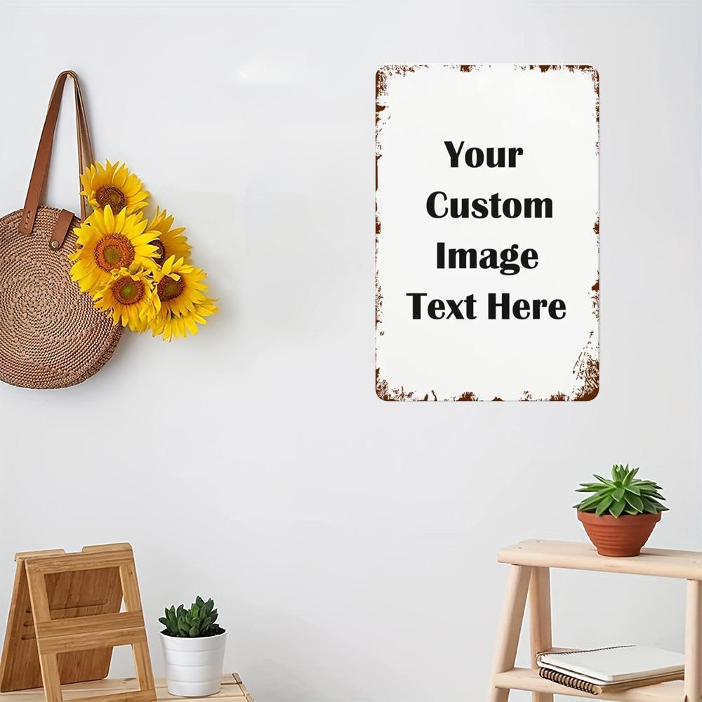 One customizable wooden signboard - a personalized image text signboard for commemorative wall art