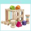 Natural Wooden Baby Shape Recognition Puzzle For Early Education Play