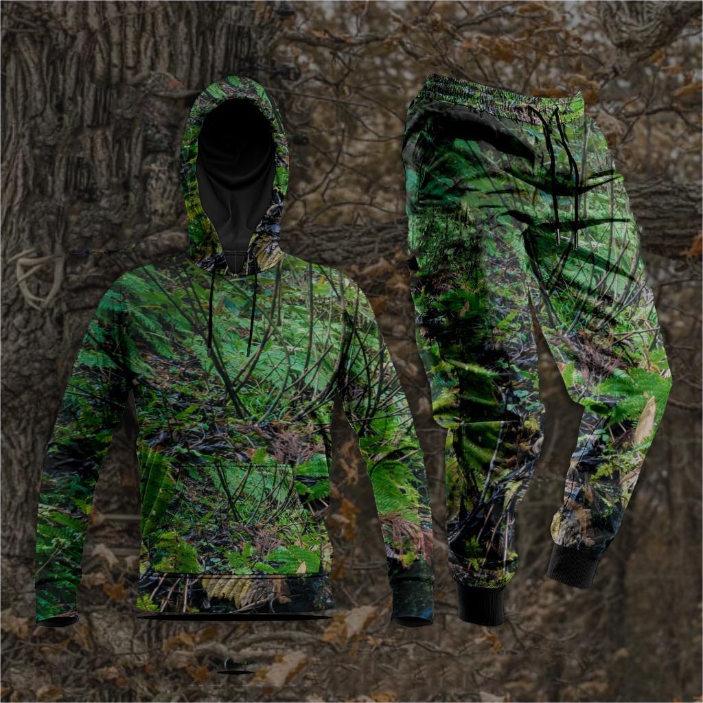Spring  Autumn Camouflage 3D Printed Hoodie Suit Men Sweatshirts Sweatpants Casual Fashion Two Piece Tracksuit Set Men's Clothing