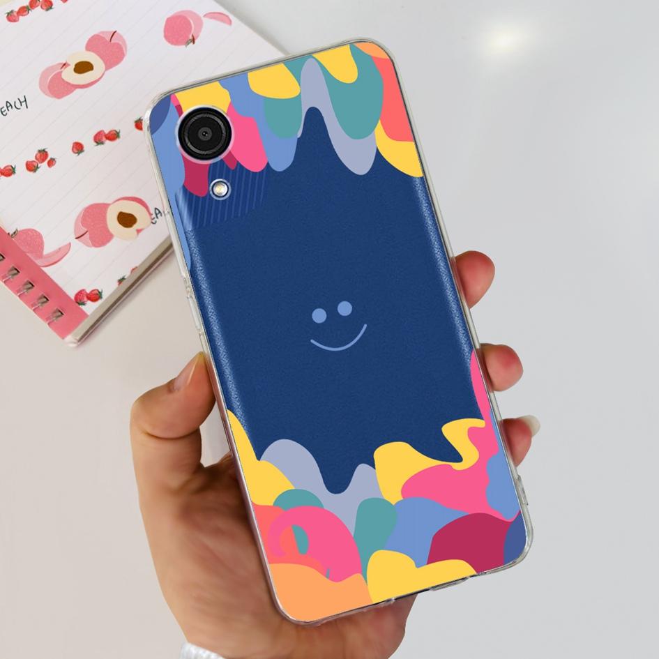For Cover Samsung Galaxy A03 Core Phone Case Stylish Flower Butterfly Soft Silicone Clear Cover For Samsung A03 Core A032F Coque