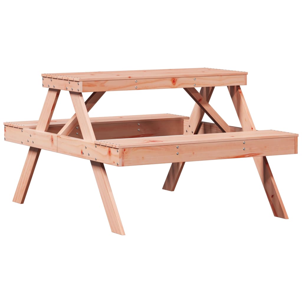 Picnic Table 105 X 134 X 75 Cm Solid Douglas Fir Wood