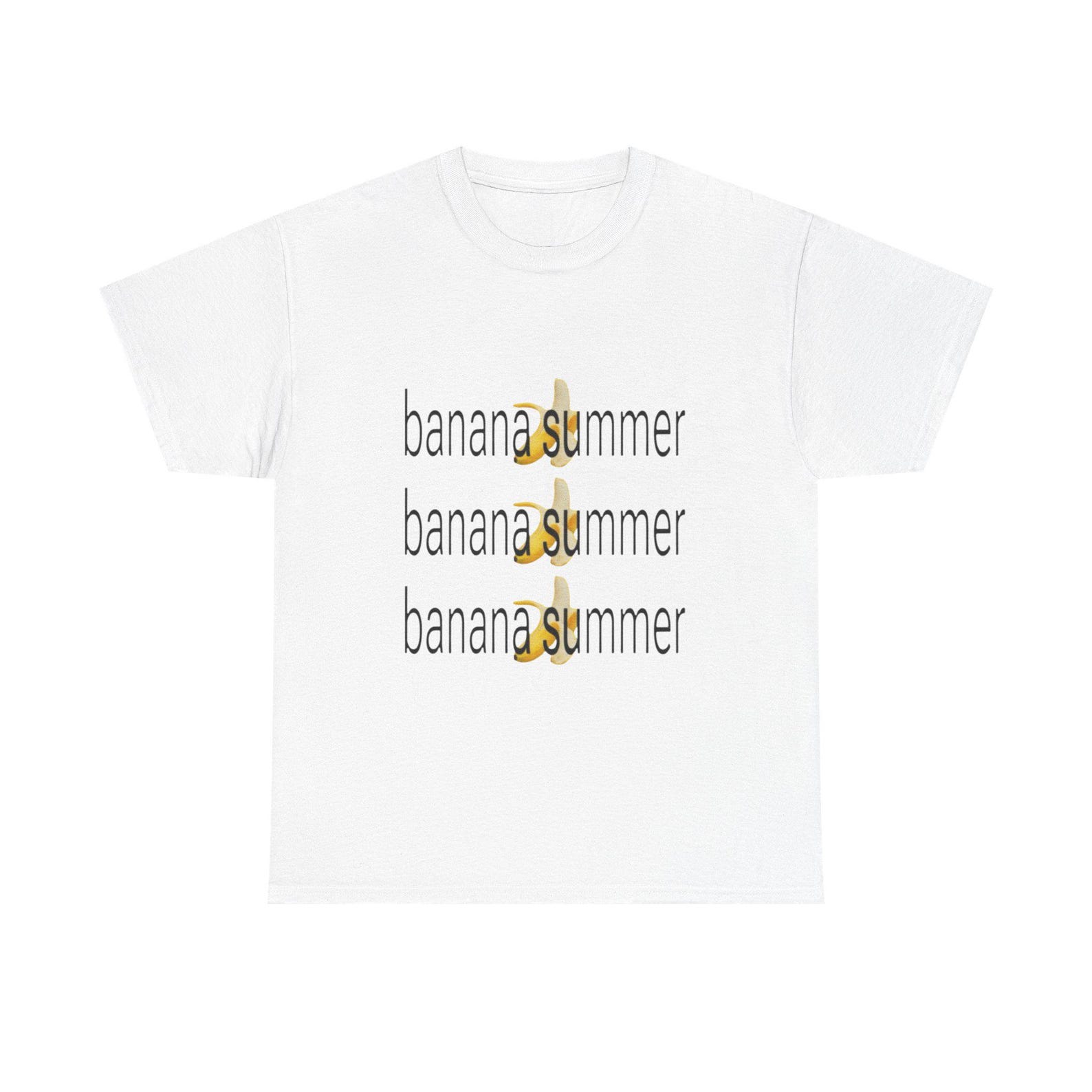 Slushy Noobz Banana Summer Graphic Print Tee XL