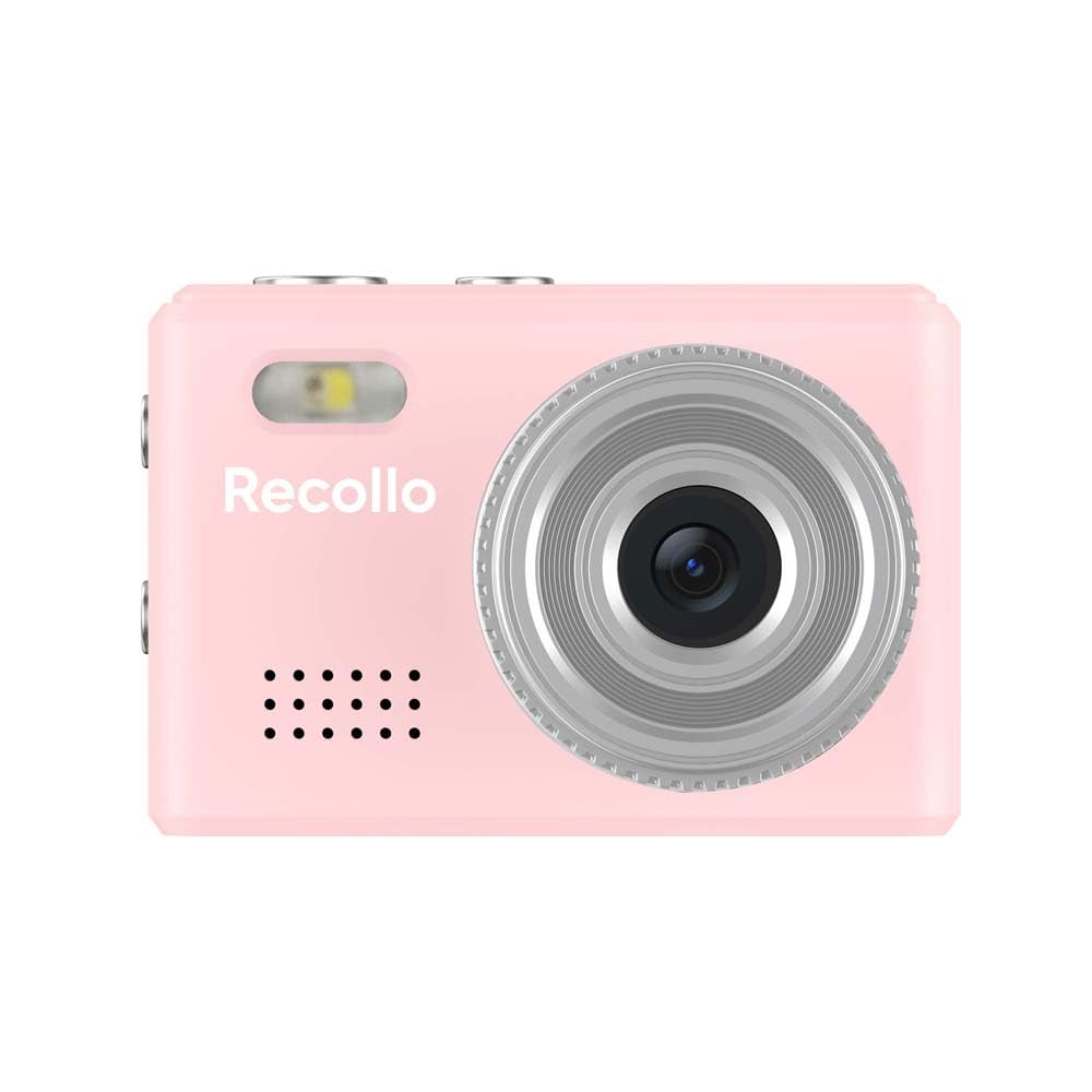 

IRT компактная игрушечная камера с возможностями фото- и видеозаписи и картой microSD, доступная в Recollo, слот, розовый. розовый