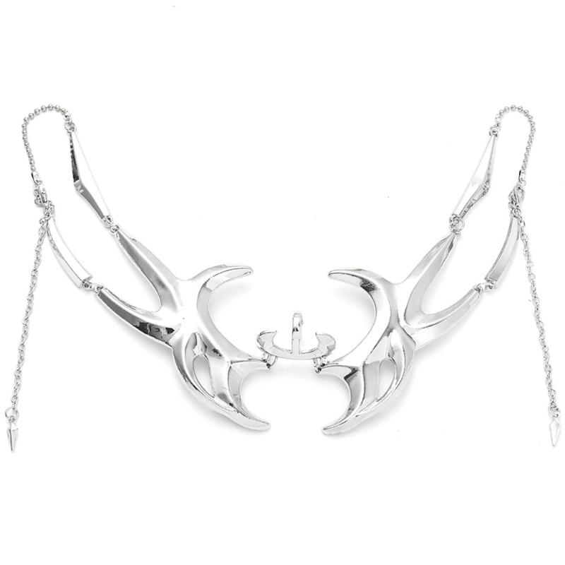 Luxuriöse Punk-Maske, flüssig, unregelmäßig, silberfarben, hohle Legierung, Gesichtskette, Accessoires für Damen und Herren, Partyschmuck