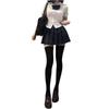 Stylish JK Uniform: Women's Slim Fit Short Sleeve Top & Black Pleated Skirt Set