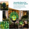 Resin Peacock Garden Decor Energy Saving Solar LED Peacock Figurine Light  Yard