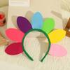 5pcs Large Sun Flower Decor Headband Kids Color Ins Style Cute Photographic Props Performance Hat Christmas Party Headwear