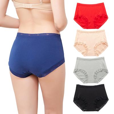 3 pezzi/lottp taglie forti comode mutandine da donna in puro cotone bordo in pizzo cotone cavallo mutandine slip intimo