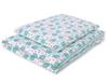 Double-sided 2-piece Cotton Children's Bedding - Mint Hedgehogs