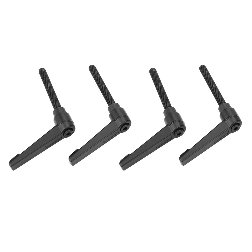 4PCS Metal Machine Knobs Adjustable Fixing Handle M8 Male Thread