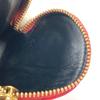 LOEWE Anagram logo heart Wallet Coin Compartment coin purse Leather Red