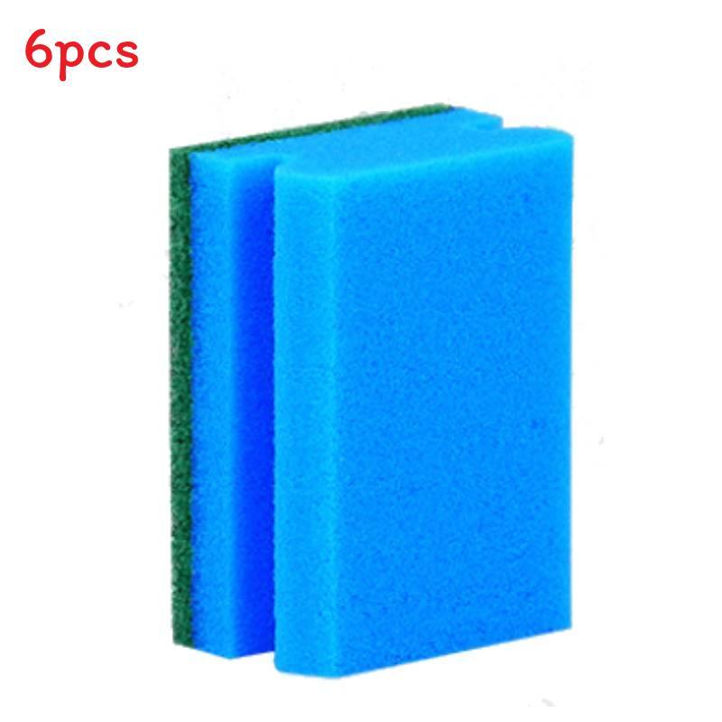 

Kitchen Cleaning Sponge With Nylon Scrubber For Dishwashing And Pot Scrubbers Blue Green