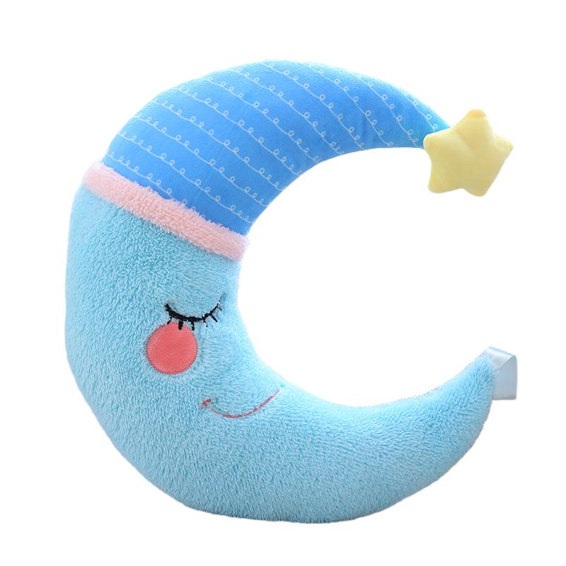 Pluizig Sterrenwolk Maan Regenboog Pluche Kussen Gevuld Hemel Natuurlijk Kussen Geel Roze Blauw Verlegen Emotie Pluche Decoratie Cadeau