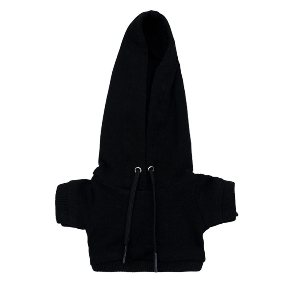 

Кукольная толстовка, свитшот, наряды, одежда для 10 см/15 см/20 см хлопковых кукол, для 1/12 BJD кукол, для 1/11 1/12 кукол OB11, аксессуары 10cm чёрный