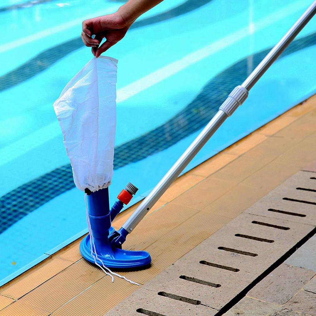 5/10pcs Fine Mesh Filter Bags Vacuum Pool Cleaner Bags Mesh Leaf Bag With Pull And Lock Cord Cleaning Accessory