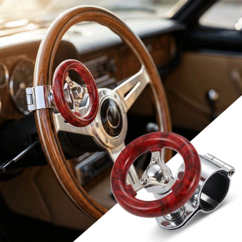 Stainless Steel One Hand Driving Knob Wear Resistant Power Steering Knob Vehicle Interior