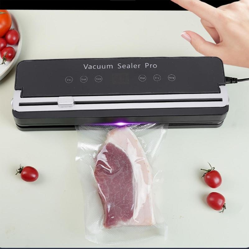 110V Vacuum Sealer Machine Multifunctional Food Sealer Bag Storage Food Vacuum Sealer Vacuum Sealer for Home