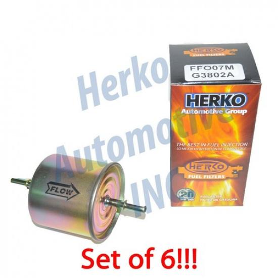 

New Set of Six Fuel Filter FFO07M-G3802A For Ford Licoln Mazda Mercury Mer