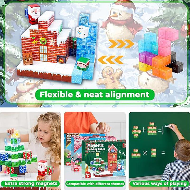 Non-Toxic Magnetic Blocks Game Mine Magnet World Toys For Children Stem Montessori Sensory Cubes Game Toys Gift