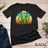 Shamrock Nurse Stethoscope Retro St Patricks Day Nurses RN Unisex T-shirt