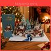 Christmas Snowman 3d Popup Card With Laser Cut Design For Holiday Gift Giving