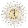 Reloj de pared de cuarzo silencioso 3D con incrustaciones de diamantes de imitación, decoración colgante para el hogar y el dormitorio