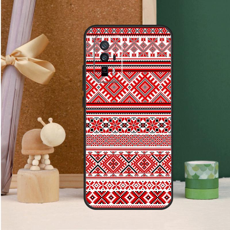 Ukrainian Embroidery Pattern Case For Xiaomi 14 11T 12T 13T Pro 12 13 Lite POCO X6 Pro X3 X4 X5 F3 M5s M6 F5 Pro Cover