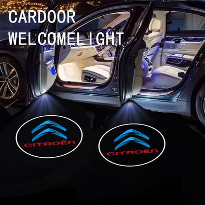 LED Car Door Welcome Light Decoration Light Car Badge Logo For C2 C3 C4 C5 C6 C1 DS3 DS4 DS5 DS7 Xsara Berlingo Picasso