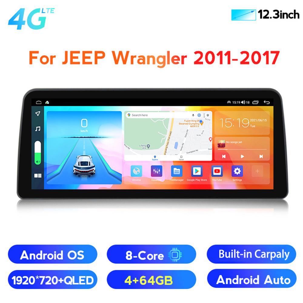 Jeep Wrangler 11-17 Car Radio - 12.3 Android 10
