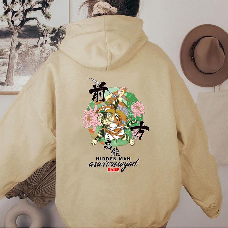 Dámské mikiny s potiskem podzimní hip hop retro punk mikiny nadměrné velikosti Dámské gotické svetry s dlouhým rukávem mikiny s kapucí