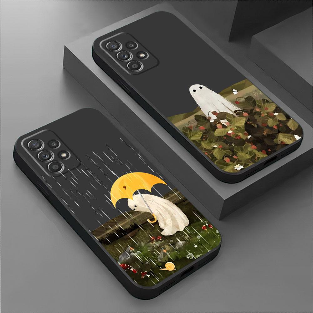 Little Ghost TPU Soft Case for Samsung Galaxy A34 A42 A32 A53 A23 A22 A54 A24 A13 A73 A52 A33 A72 A12 A14 A11 A21s Cover Back