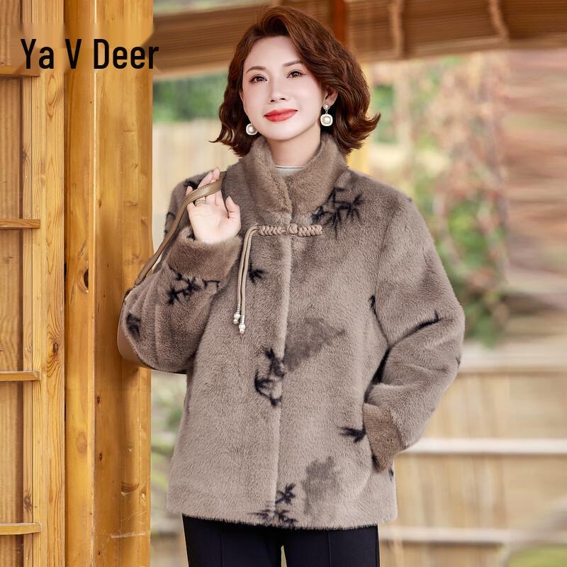 

Женское зимнее пальто из искусственного меха норки Yalu 4XL