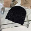 Women's Loose Fitting, Brimless Beanie, Knitted Hollow Hat, Toe Cap, Women's Hat, Thin Cut, Woolen Hat, Knitted Hat, Pile Cap