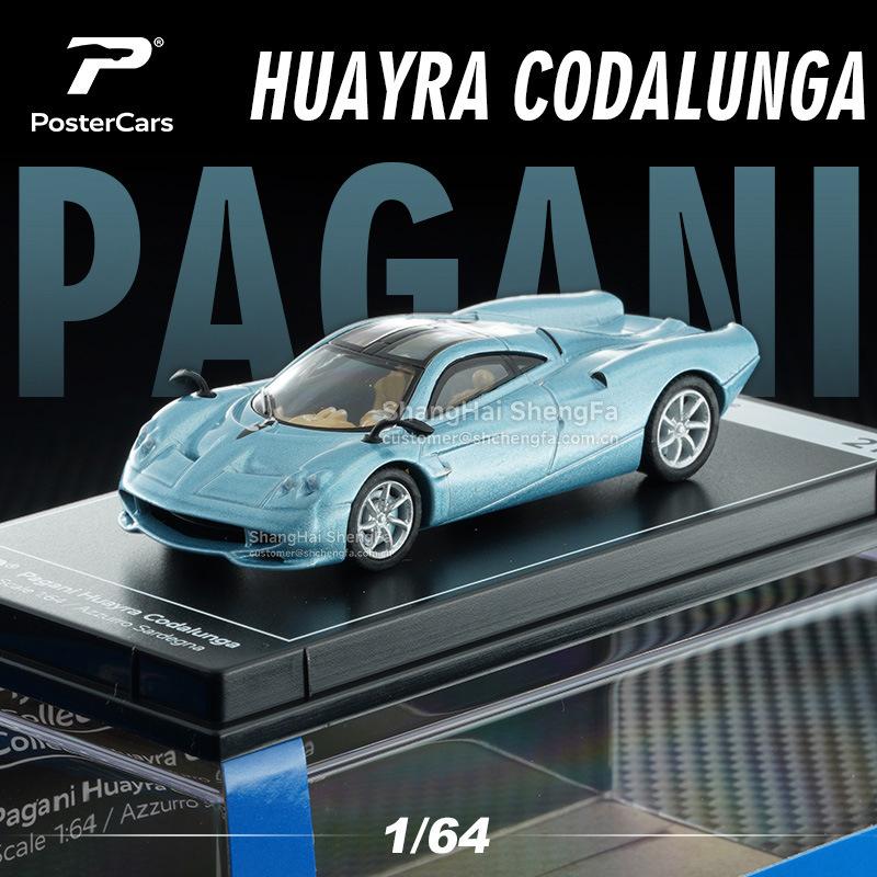 PosterCars PC 1:64 Exotic Supercar Collection Series - Alloy Die-Cast Models Set Premium Collector‘s Display