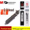 2.0 Mechanical Pencil Lead Refill, Thick Tip, Break-Resistant, 2B, for Elementary Students
