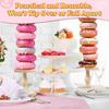 Wooden Donut Display Stand 4 Pack, Detachable Bagel Holder Stand, Dessert Table Tower Display Stand for Donut display Holder for Doughnut Birthday,