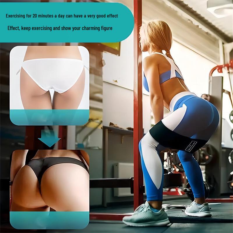 Yoga Resistance Hip Belt - Non-Slip Elastic Squat Band for Bodybuilding and Hip Lifting