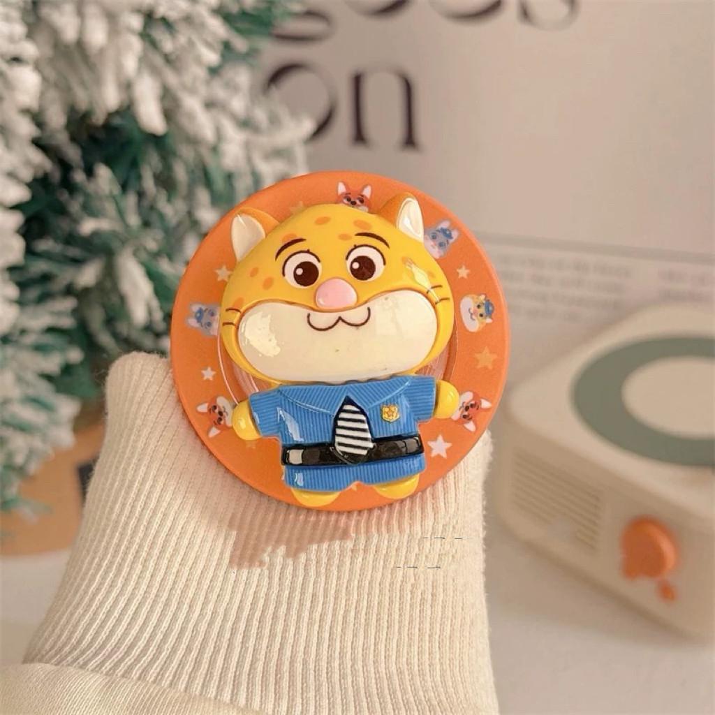 

Zootopia Resin Cartoon MagSafe Phone Holder with Retractable, Foldable Design and Strong Air Cushion.