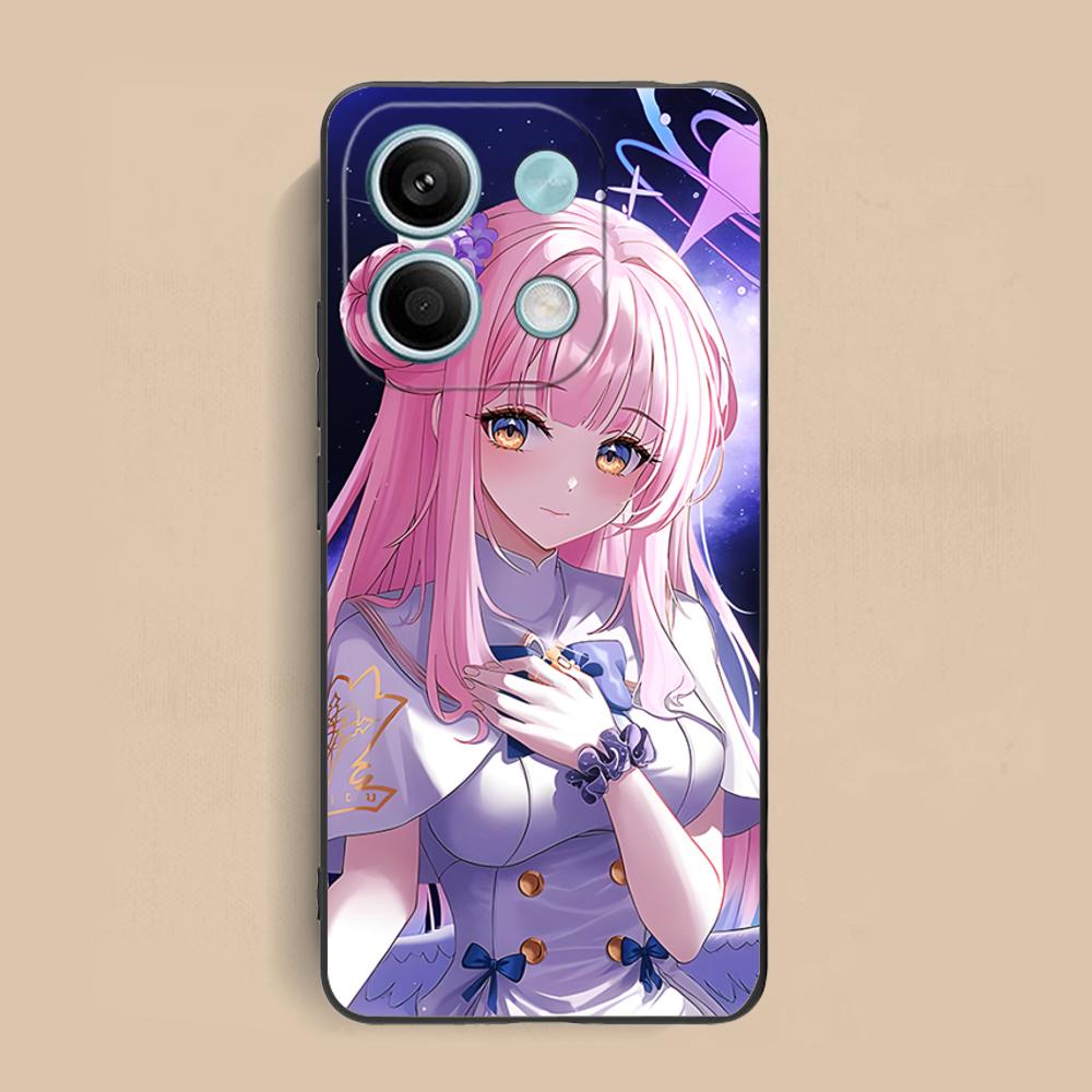 

Blue Archive Misono Mika Matte TPU Mobile Phone Case for Xiaomi Redmi 15 14 13 12 A5 3 2 1 C Plus 4G 5G Colorful Printing Cover Redmi A1+