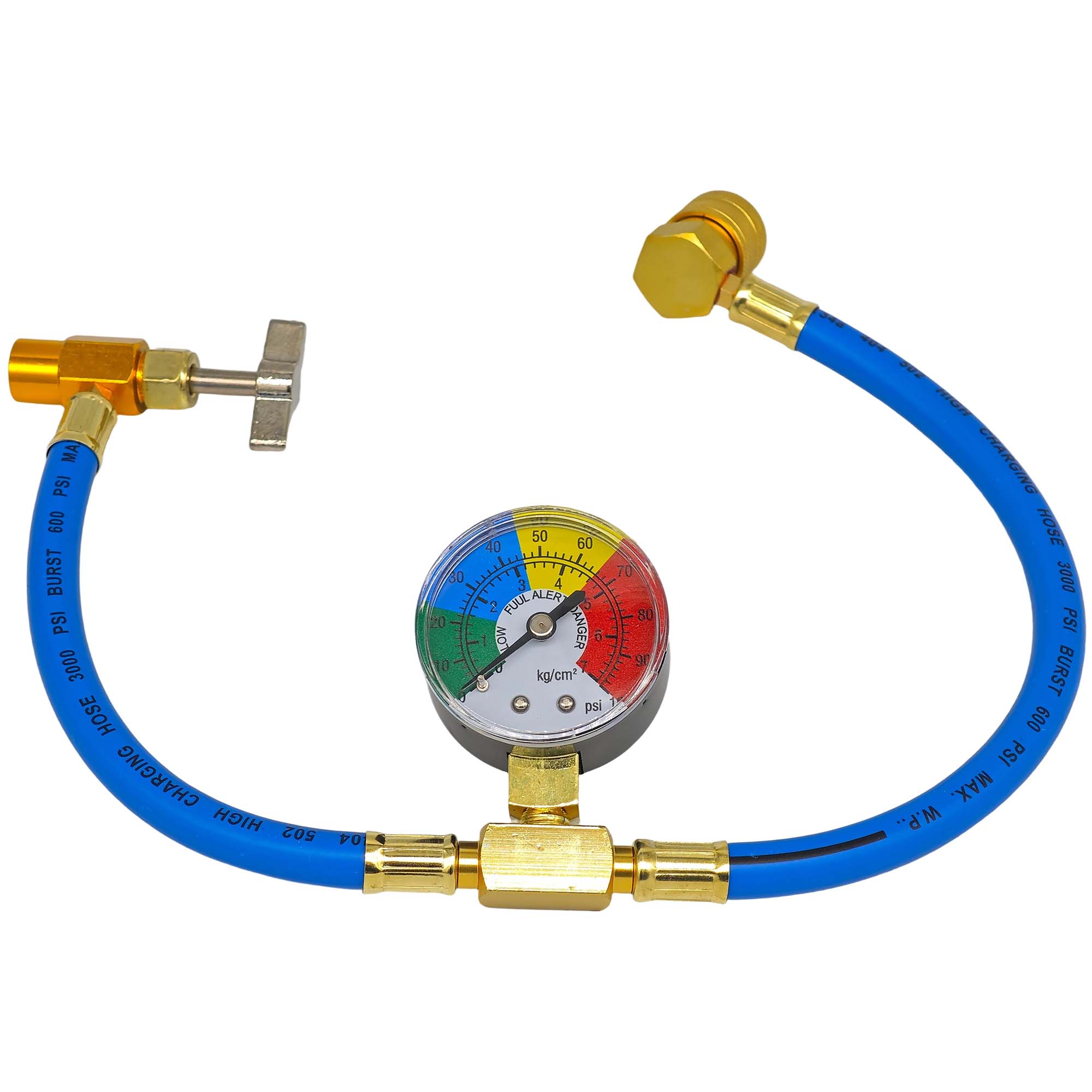 

R134a Car Air Conditioning Refrigerant Quick Refill Kit, with 1/2 Inch Bottle Cap Opener - Aluminum, Car Maintenance Tool